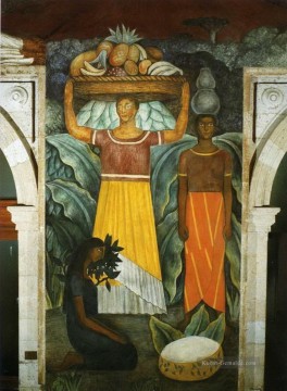 Diego Rivera Werke - Tehuana Frauen 1923 Diego Rivera